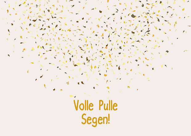 Glückwunschkarte "Volle Pulle Segen"