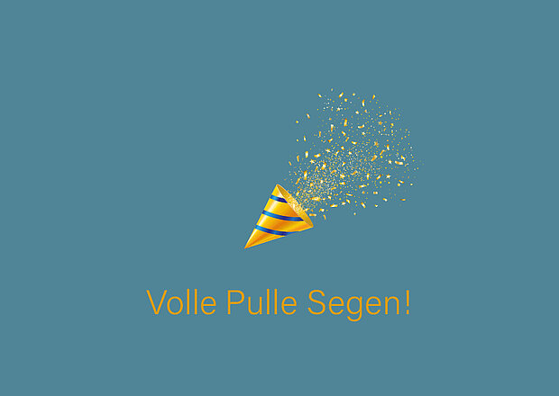 Glückwunschkarte "Volle Pulle Segen"